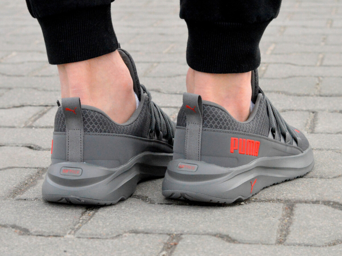 シューズ PUMA ONE Puma One 1 Lth FG/AG - Puma Silver/Shocking Orange/Puma