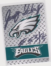 JODY SCHULZ PHILADELPHIA EAGLES 1983-87 EAST CAROLINA AUTOGRAPHED PLAYING CARD