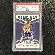2016-17 Contenders Draft Picks #7 Marquese Chriss Signed Card AUTO 10 PSA Slabbe