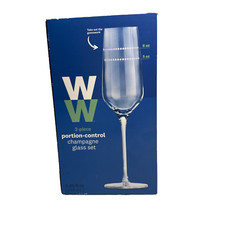 Weight Watchers 2 - Piece Portion - Control Champagne glass set