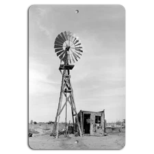 Rustic Windmill Charm: Classic American Landscape
