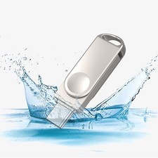 TYPE C 3.0 2 In1 Metal Swivel Dual Port 32GB 64GB 128GB Flash Drive Memory Stick