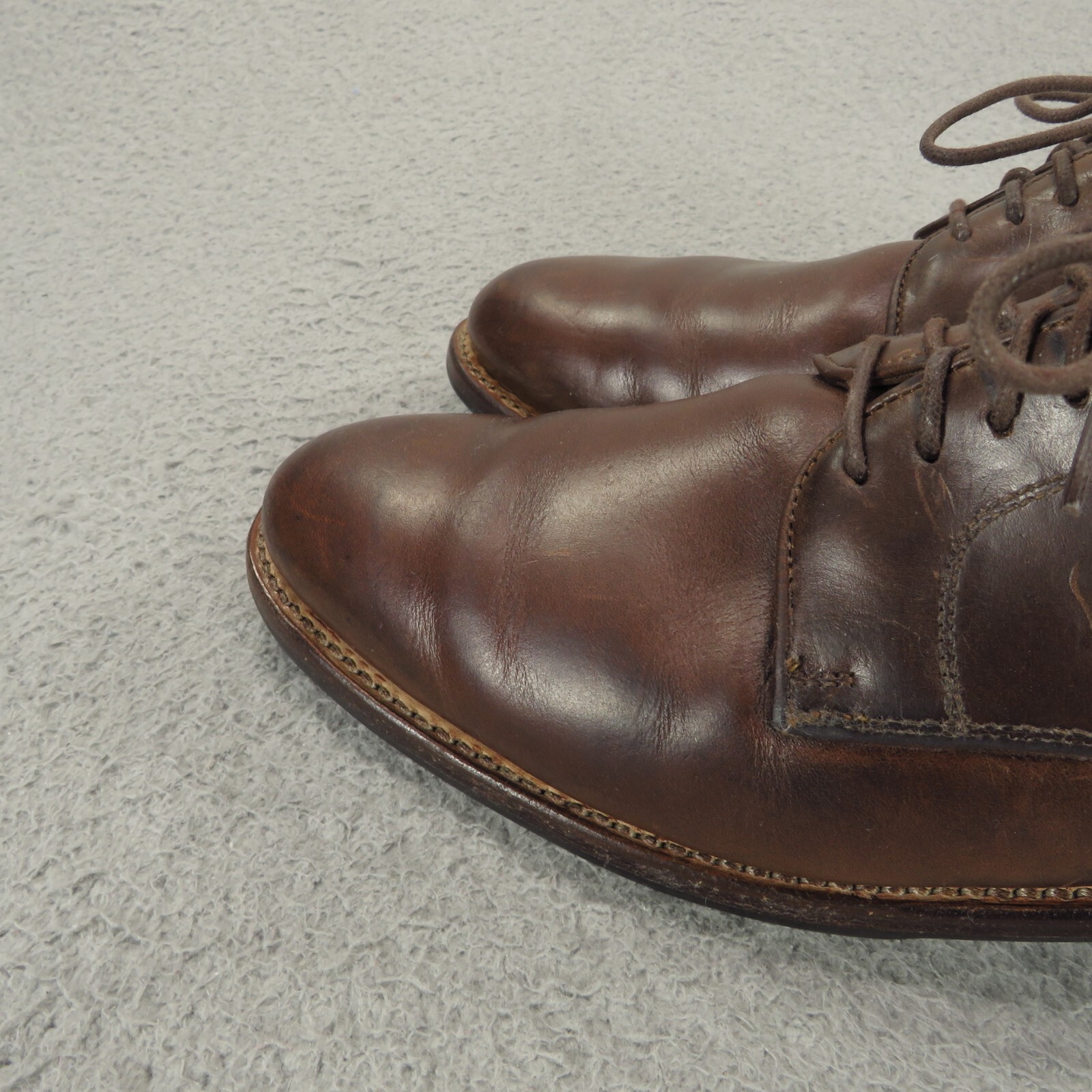 Thursday Boots Dress Shoe Men 7.5 Brown Statesman Derby Dainite Soles Leather Co