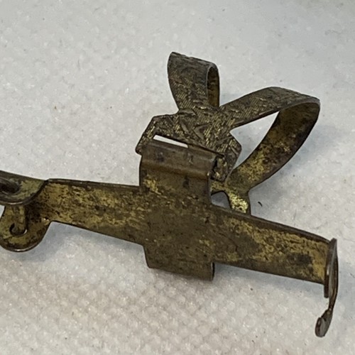 Antique Hair Clip Barrette Head Accessory Patented 1919 Gold Tone Unique 1.5" - Picture 8 of 8