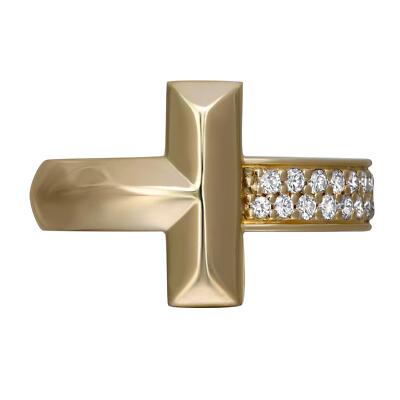 Tiffany T T1 Diamond Ring 18K Yellow Gold Size