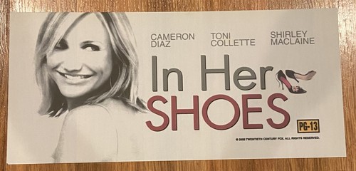 🌟 In Her Shoes - Cameron Diaz - Movie Theater Mylar / Poster - 6x13