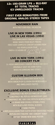 GUNS N' ROSES USE YOUR ILLUSION SUPER DELUXE BOX SET 12LP & BLU