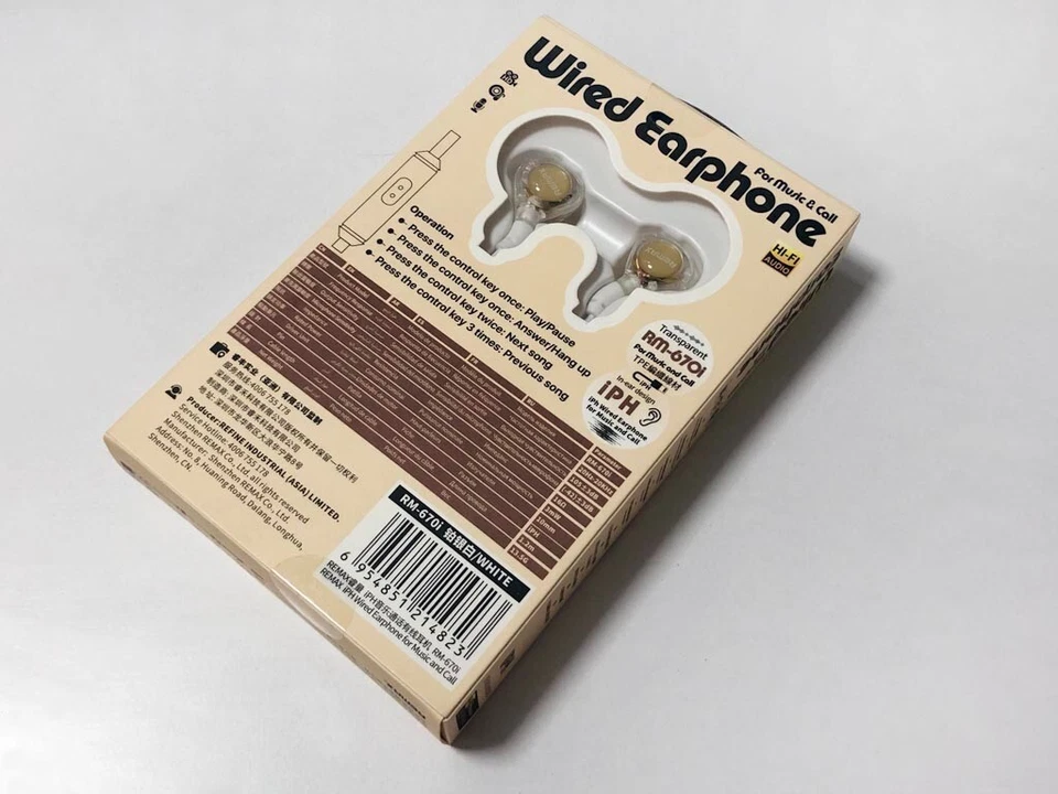 Remax RM-670i Earphone Headphone In-Ear 1.2m iPh For iPhone 11 12 13 14 - Image 2 of 2