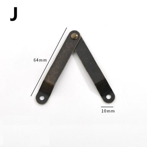 2PCS Lid Support Hinges Stay Wooden Furniture Jewelry Box Corner Butt Hinge Tool - Picture 5 of 22