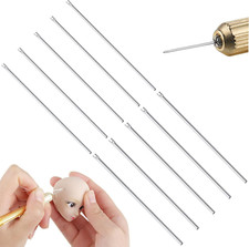 10 Pieces Rerooting Tool for Doll Hair Rooting Reroot Rehair Needles Stainless S