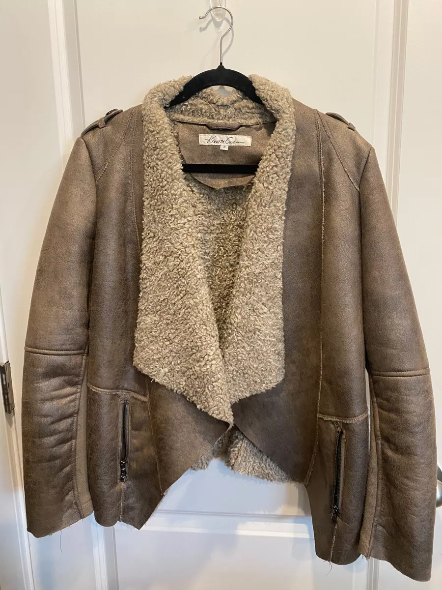Kenneth cole faux shearling clearance jacket