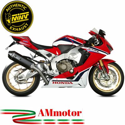 Mivv Honda Cbr 1000 RR 2018 Exhaust Motorcycle Slip-On Speed Edge Black Approved