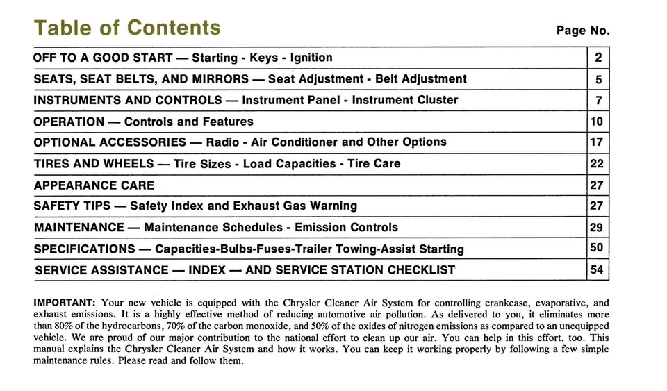 Plymouth Barracuda 1974 manual del propietario - color Foto 3 de 4
