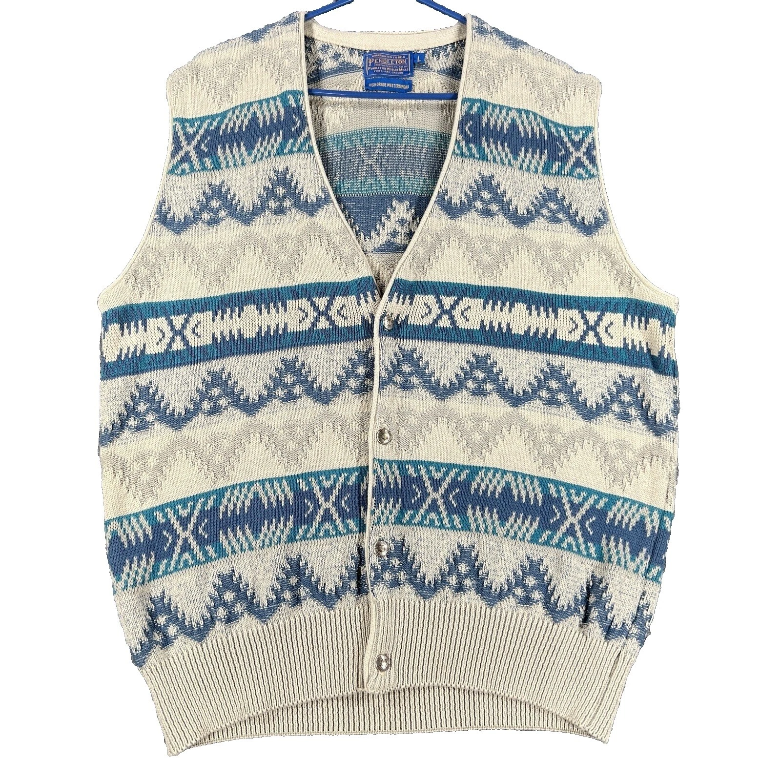 Chaleco de algodón Pendleton Suéteres de hombre