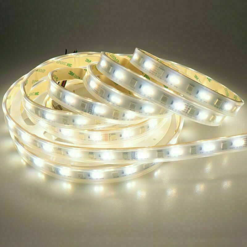 16.4ft RGB LED Strip Light - 5050 Chip, Waterproof, 12V/24V, Color Changing