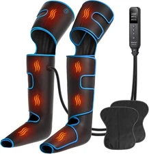 CINCOM Foot Calf & Thigh 3-in-1 LEG Massager with Heat & Compression Pain Relief