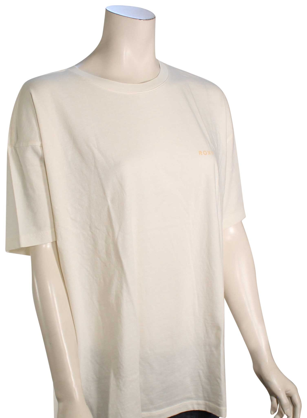 T shirt oversize Roxy Beachy Keen Biancaneve Nuova