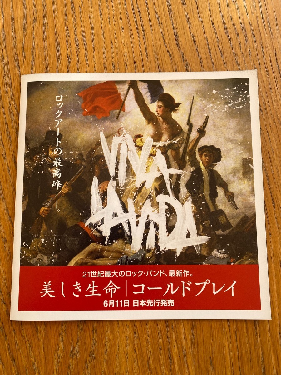 COLDPLAY Japan mini-poster x2 VIVA la VIDA / A HEAD FULL of DREAMS