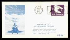 DR WHO 1981 SPACE SHUTTLE COLUMBIA ORBITER LANDING SCCS CACHET w7316