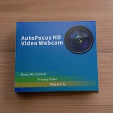 AutoFocus HD Video Webcam Stereo Microphone Privacy Cover Plug  Play