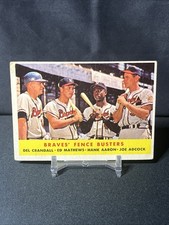 1958 Topps Set-Break #351 Braves' Fence Busters Hank Aaron Ed Mathews 🔥🔥