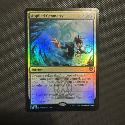 1x Applied Geometry, Extended Art Foil, Secrets of Strixhaven, MTG