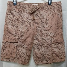 Men's Levi Strauss Signature Camo Cargo Shorts Brown outdoor size M