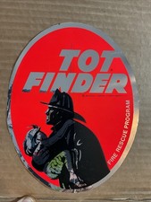 1972 Child Tot Finder Firefighter Fire Rescue Program foil decal sticker B63