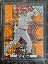 2022 Panini Mosaic - Shohei Ohtani #164 Reactive Orange Mosaic Prizm