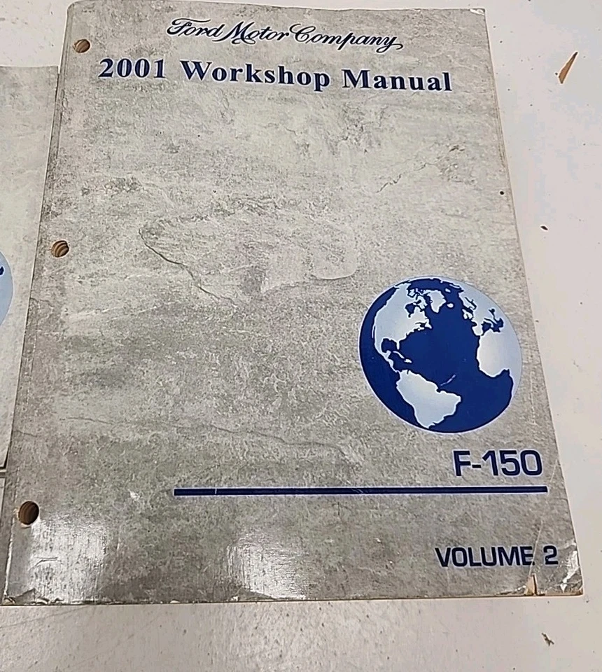 2001 年福特 F-150 车间手册卷 1 & 2 + 接线图书套装电机伴侣 — 第 3/4 张图片