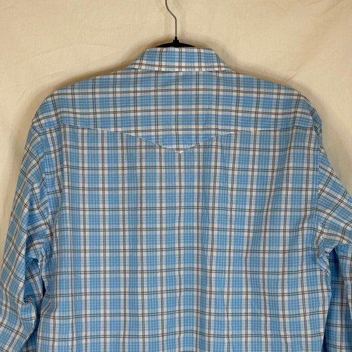 Panhandle Slim Herren Karo Western Druckknopfleiste Langarm Hemd Cowboy Rodeo M - Bild 9 von 10