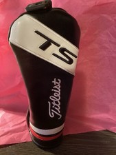 Titleist T-S Golf Headcover 13.5 Soft/Plush Black Whit and Red Great Condition