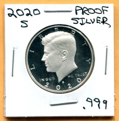 Gem 2020-S Proof Ultra-Cameo Silver (.999) Kennedy Half Dollar - Free Shipping