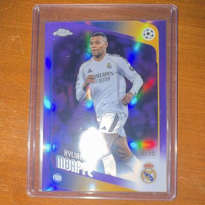 Topps Topps Chrome UEFA Champions League Kylian Mbappé #112 Real Madrid 26/75