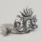 Handmade Sterling Silver Brooch Dragon Genuine Solid Hallmarked 925 Empress