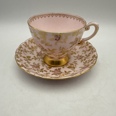 Royal Tuscan - Sunshine Rose Pattern - Teacup and Saucer