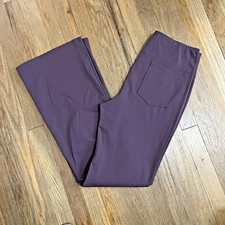 Halara Flex SculptKnit High Waisted Pocket Work Pants Purple Gray Sz L TALL NWT