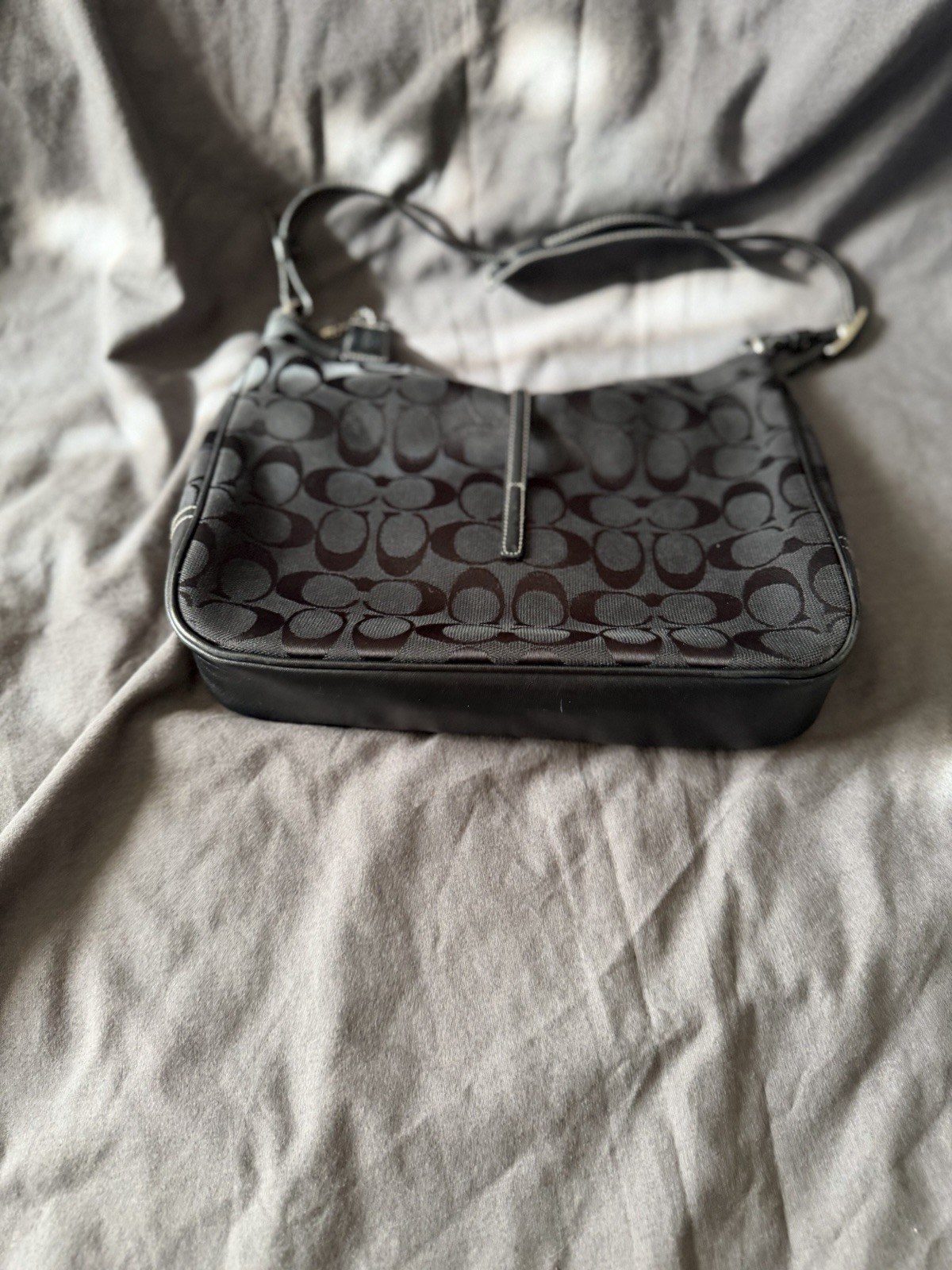 Vintage Coach 6091 Hampton Signature Clip Hobo Should… - Gem