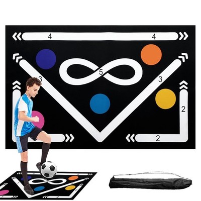 FUßBALL TECHNIKMATTE 60X90CM GUMMI ANTI-RUTSCH PAD FÜR KOORDINATION UND BALANCE