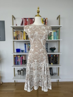 Torn by Ronny Kobo Drop-Waist Cap Sleeve Dress, Floral, Size S, EUC! | eBay