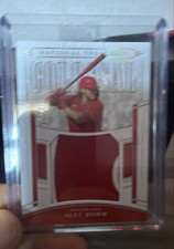 2020 Panini National Treasures - Colossal Materials Alec Bohm #CM-AB Holo Gol...