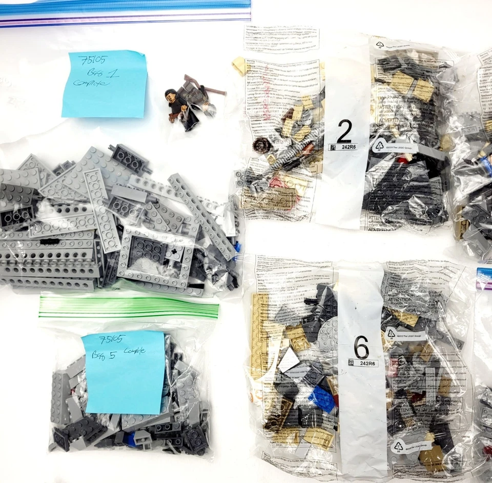 Lego 75105 Star Wars Halcón Milenario Completo Algunas Bolsas Selladas Sin Caja Foto 3 de 4