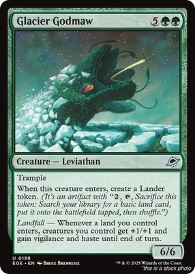 Glacier Godmaw (EOE 188) Normal, Edge of Eternities, MTG