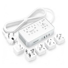 220V to 110V Voltage Converter US to Europe, 2000W Voltage Converter for Gray