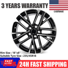 18x8 Alloy Wheel Rim For Toyota Camry 2025-26 95968 42611-aq030 Machined Black