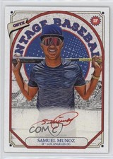 2023 Onyx Vintage Auto Red Ink /25 Samuel Munoz #VASM Auto 0j81