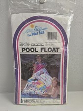 Vintage Intex Inflatable Raft The Wet Set Pool Float 30" x 21" 59160 New Stock