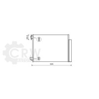 AVA Quality Cooling Kondensator Klimaanlage Mit Trockner FüR Renault Captur J5_