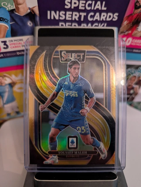 Youssef Maleh🔥10/10🔥Panini Serie A Select 24/25 Bookend Gold Empoli Morocco