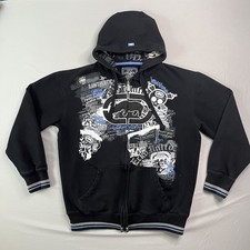 Vtg Ecko Unltd. Jacket Mens Medium Rhino Embr...